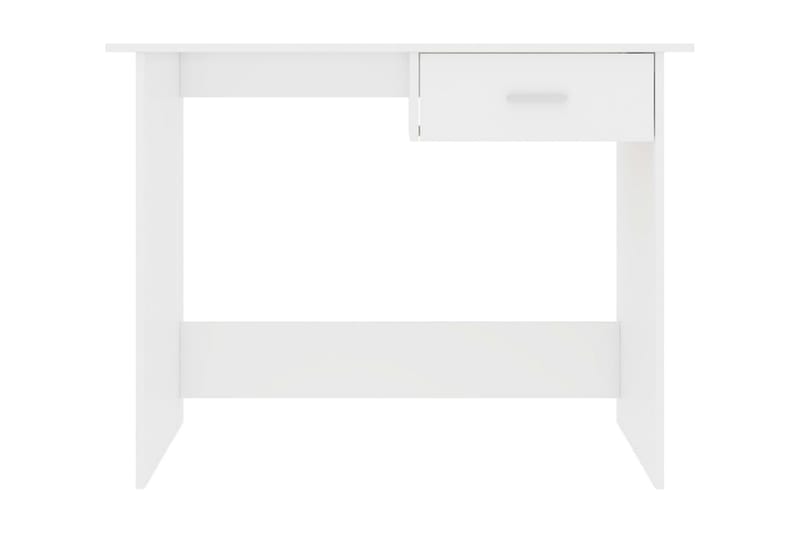 Skrivebord høyglans hvit 100x50x76 cm sponplate - Hvit - Skrivebord - Databord & PC bord