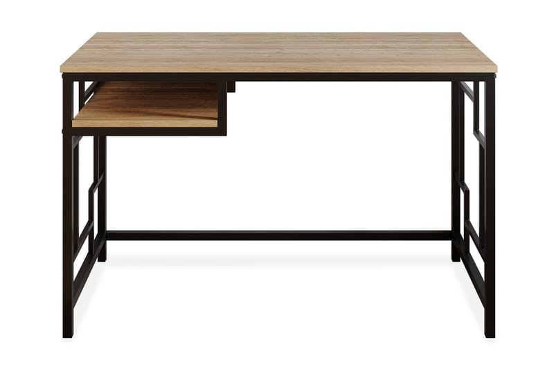 Skrivebord Handen 120 cm med Oppbevaringshylle - Svart - Skrivebord - Databord & PC bord