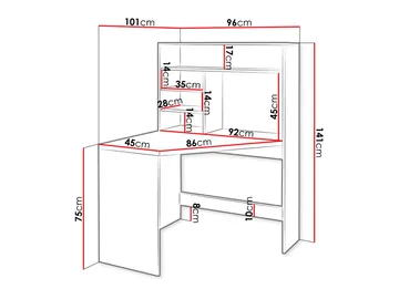 skrivebord Hjørneskrivebord ZAYDEN beige - Møbler - Bord - Kontorbord - Skrivebord - Hjørneskrivebord