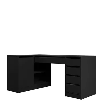 skrivebord Hjørneskrivebord/sminkebord ADA svart