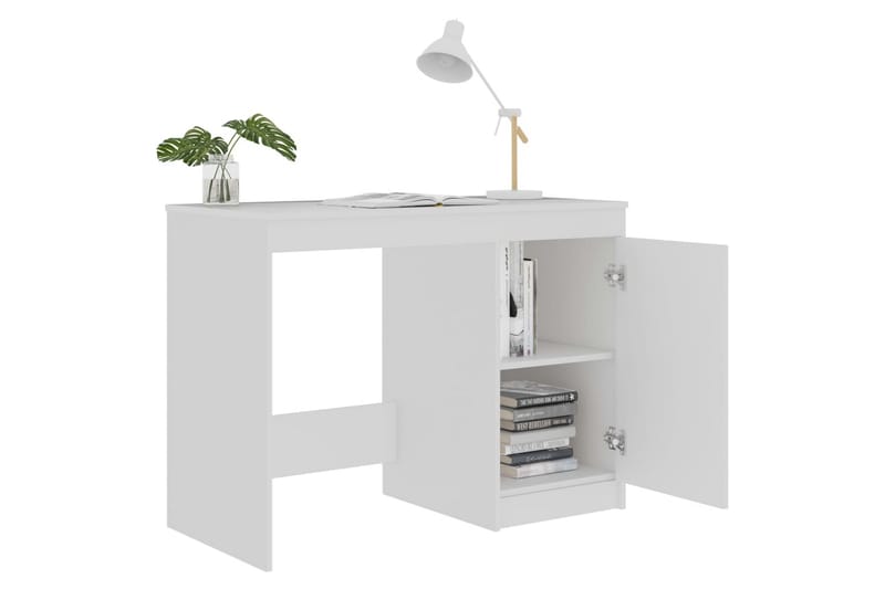 Skrivebord hvit 100x50x76 cm sponplate - Hvit - Skrivebord - Databord & PC bord