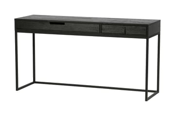 Skrivebord Iria 140 cm med Oppbevaringsskuffer - Eik/Svart - Møbler - Bord - Kontorbord - Skrivebord