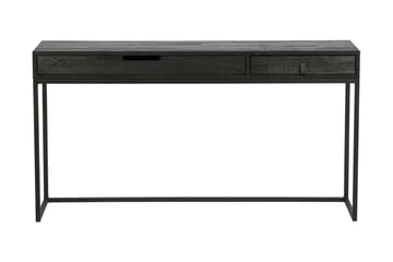 Skrivebord Iria 140 cm med Oppbevaringsskuffer - Eik/Svart - Møbler - Bord - Kontorbord - Skrivebord