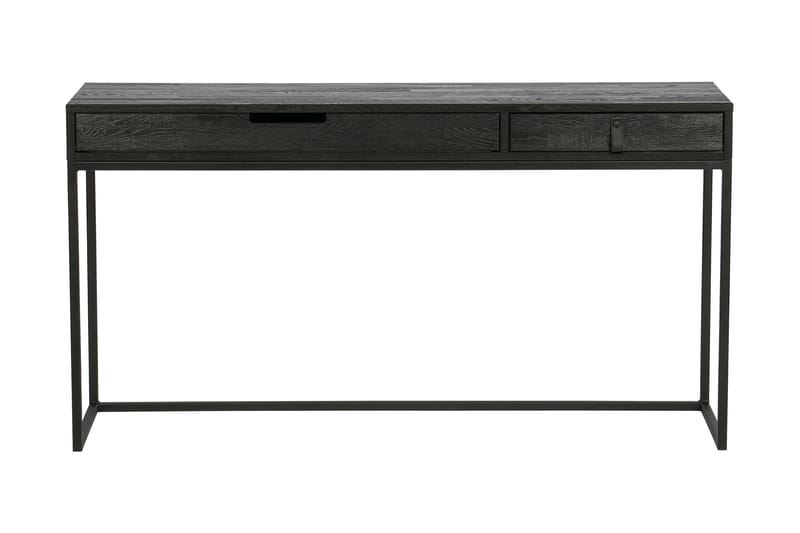Skrivebord Iria 140 cm med Oppbevaringsskuffer - Eik/Svart - Møbler - Bord - Kontorbord - Skrivebord