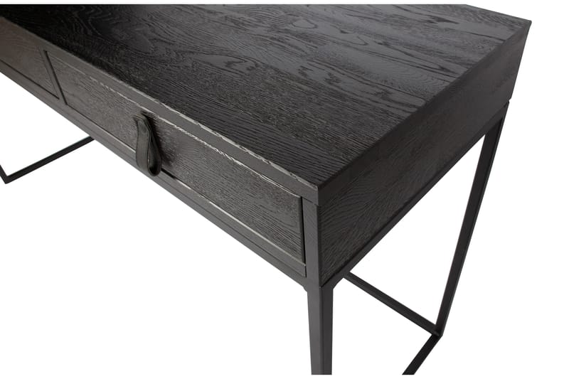 Skrivebord Iria 140 cm med Oppbevaringsskuffer - Eik/Svart - Møbler - Bord - Kontorbord - Skrivebord