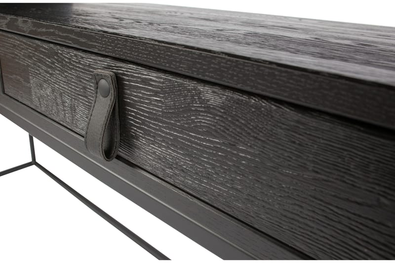 Skrivebord Iria 140 cm med Oppbevaringsskuffer - Eik/Svart - Møbler - Bord - Kontorbord - Skrivebord