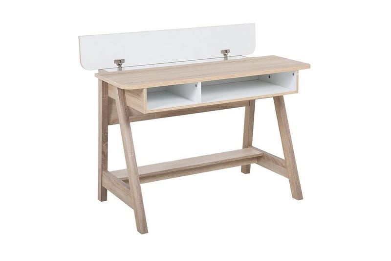 Skrivebord Jackson 110 cm med Oppbevaringshylle - Hvit - Skrivebord - Databord & PC bord