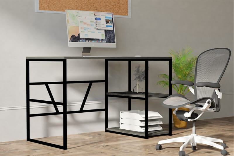 Skrivebord Jaxar 120 cm - Antrasitt - Skrivebord - Databord & PC bord