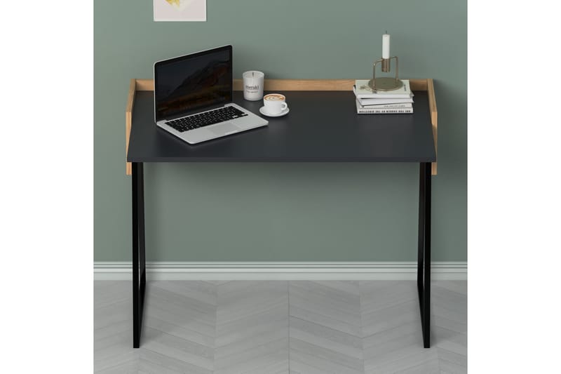 Skrivebord Kanisha 103,6x77,5x103,6 cm - Grå/Brun - Skrivebord - Databord & PC bord