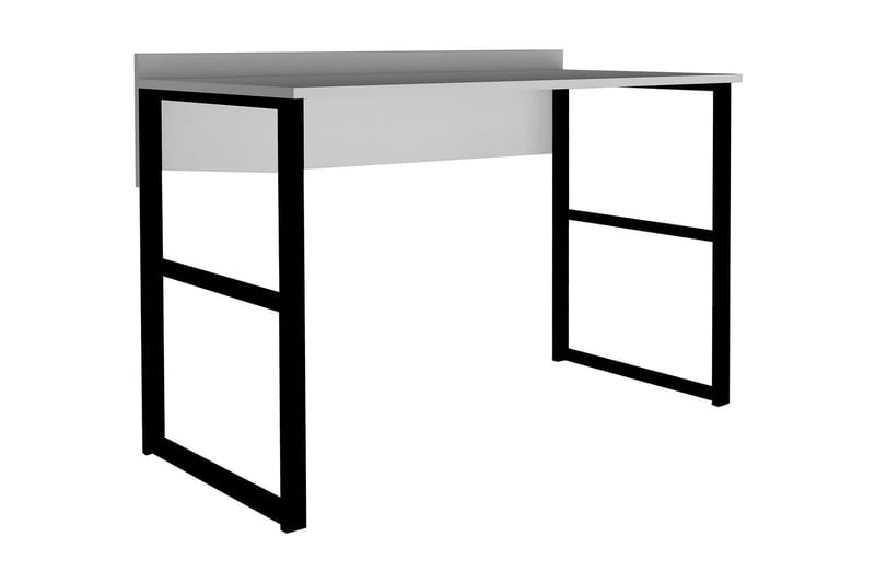 Skrivebord Kayran 120 cm - Hvit/Svart - Skrivebord - Databord & PC bord