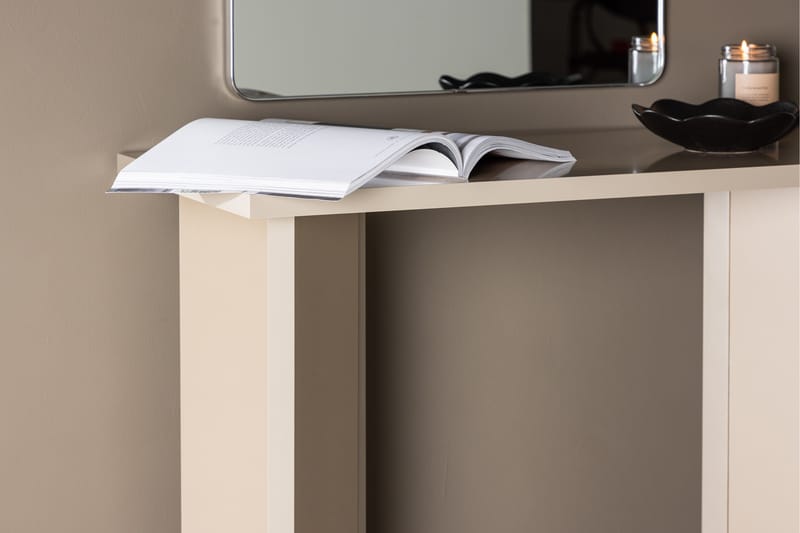 Skrivebord Kristiansund 90x42 cm Beige - Venture Home - Møbler - Bord - Kontorbord - Skrivebord