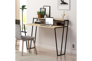 Skrivebord Lindome 123 cm med Oppbevaring Hylle - Brun - Møbler - Bord - Kontorbord - Skrivebord