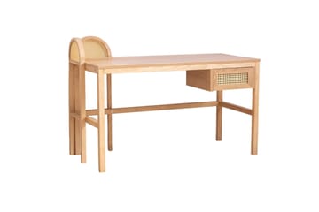 Skrivebord Makwana 130 cm - Naturell - Møbler - Bord - Kontorbord - Skrivebord