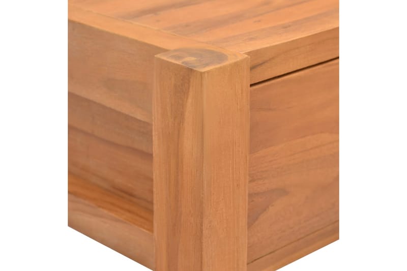 Skrivebord med 2 skuffer 100x40x75 cm resirkulert teak - Brun - Skrivebord - Databord & PC bord