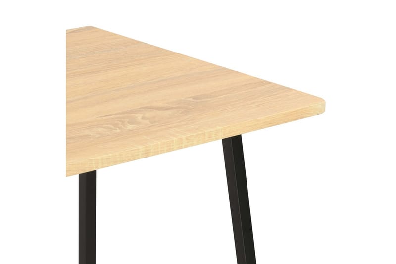 Skrivebord med hylle svart og eik 102x50x117 cm - Brun - Skrivebord - Databord & PC bord