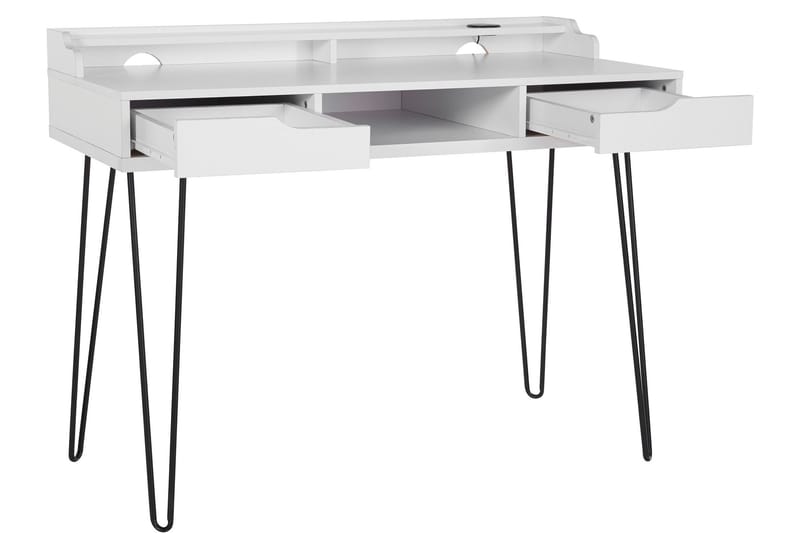 Skrivebord Muravera 109 cm - Hvit - Skrivebord - Databord & PC bord