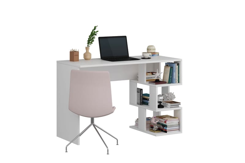 Skrivebord Myle 110 cm - Hvit - Skrivebord - Databord & PC bord