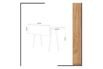 Skrivebord Naidaj 120 cm - Tre - Møbler - Bord - Kontorbord - Skrivebord