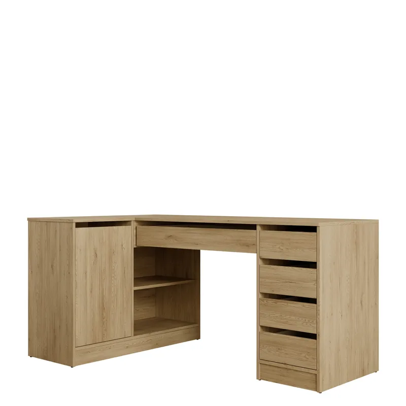skrivebord NO_BRAND Hjørneskrivebord/sminkebord ADA lys brun