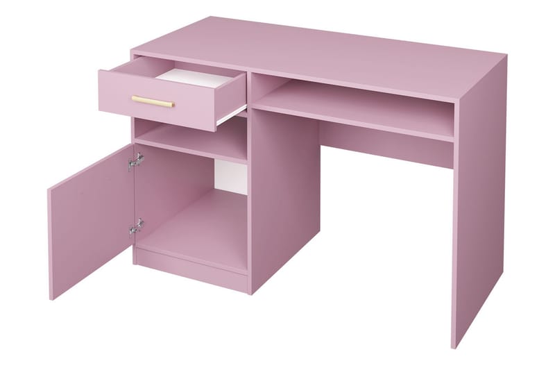 Skrivebord Ordino 125 cm - Lilla - Skrivebord - Databord & PC bord