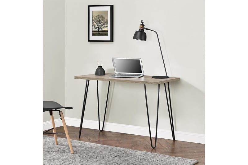 Skrivebord Owen 102 cm Natur/Svart - Dorel Home - Skrivebord - Databord & PC bord