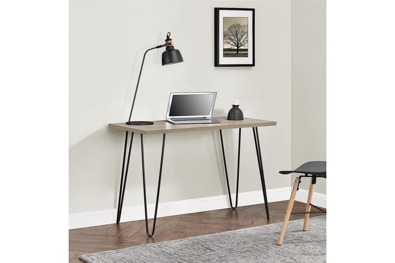 Skrivebord Owen 102 cm Natur/Svart - Dorel Home - Skrivebord - Databord & PC bord