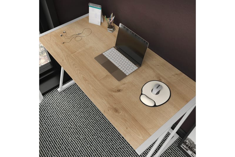 Skrivebord Oxaca 60x75x114 cm - Hvit - Skrivebord - Databord & PC bord