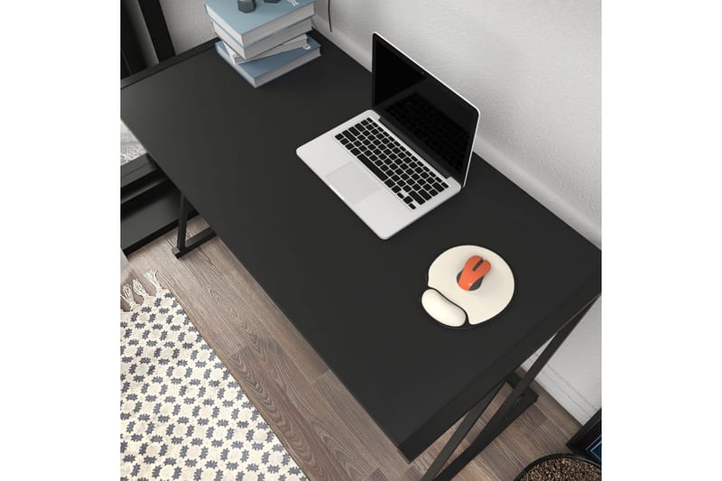 Skrivebord Oxaca 60x75x114 cm - Svart/Antrasitt - Skrivebord - Databord & PC bord