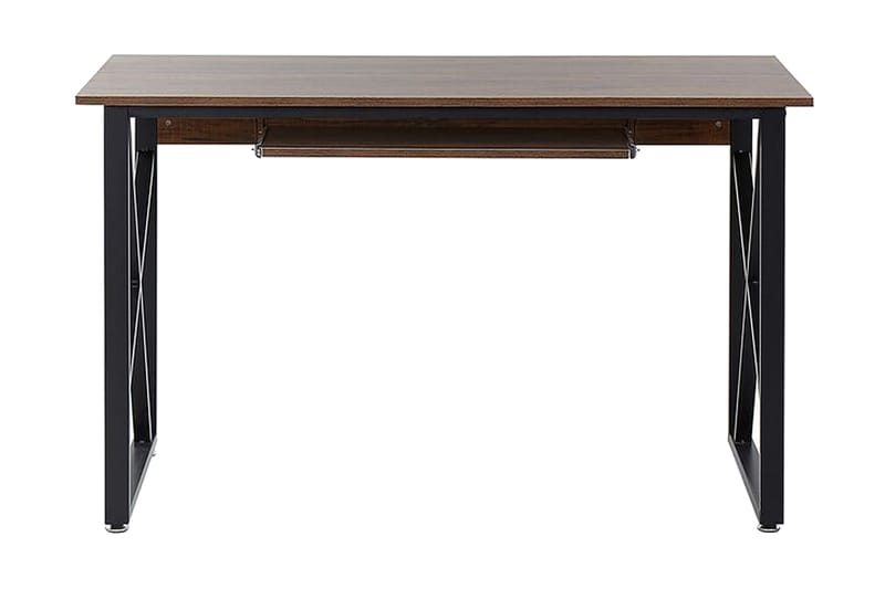 Skrivebord Quardon 120 cm - Mørket Tre/Svart - Skrivebord - Databord & PC bord