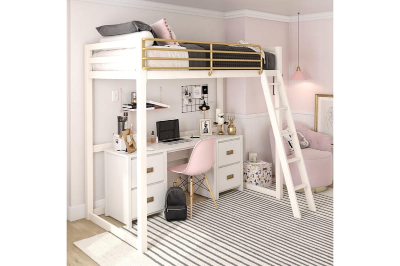 Skrivebord Quincy 120 cm Hvit - Queer Eye - Møbler - Bord - Kontorbord - Skrivebord