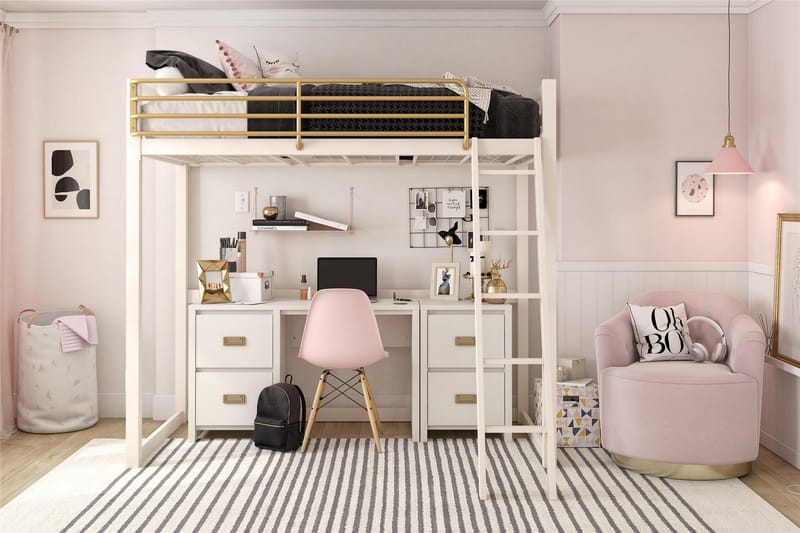 Skrivebord Quincy 120 cm Hvit - Queer Eye - Møbler - Bord - Kontorbord - Skrivebord