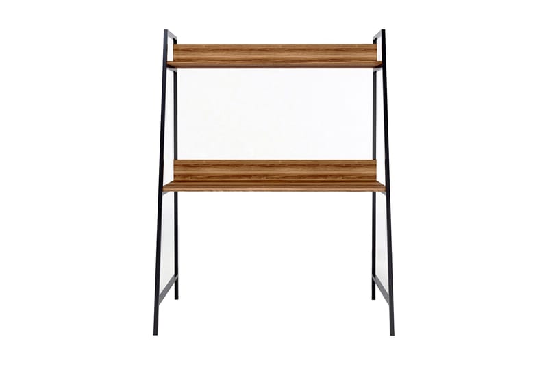 Skrivebord Rodger 115x150x115 cm med oppbevaring - Brun - Skrivebord - Databord & PC bord