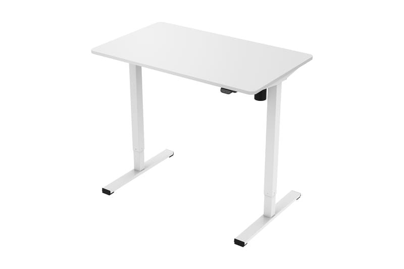 Skrivebord Shabus 120x60 cm Heve og Senkbart - Hvit - Skrivebord - Databord & PC bord - Hev og senkbart skrivebord