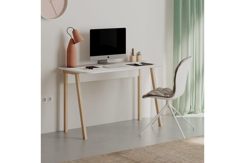 Skrivebord Shett 120x75x120 cm - Lysebrun - Møbler - Bord - Kontorbord - Skrivebord