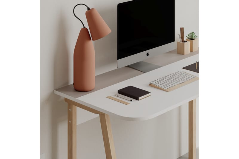 Skrivebord Shett 120x75x120 cm - Lysebrun - Møbler - Bord - Kontorbord - Skrivebord