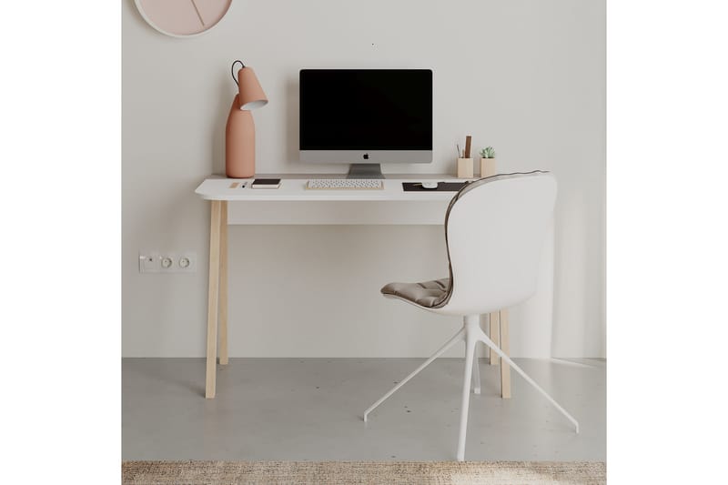 Skrivebord Shett 120x75x120 cm - Lysebrun - Skrivebord - Databord & PC bord