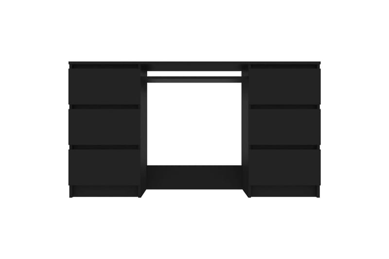 Skrivebord svart 140x50x77 cm sponplate - Svart - Skrivebord - Databord & PC bord