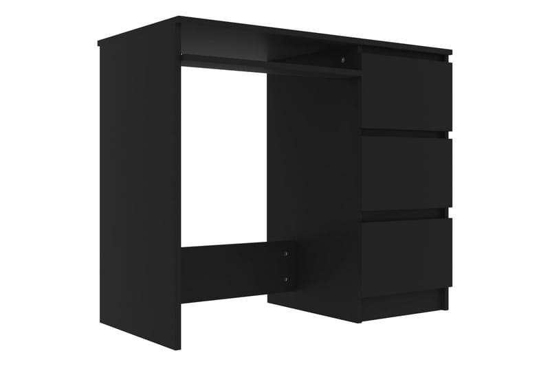 Skrivebord svart 90x45x76 cm sponplate - Svart - Skrivebord - Databord & PC bord