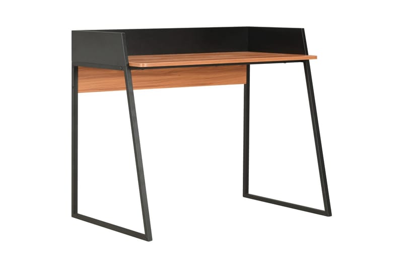Skrivebord svart og brun 90x60x88 cm - Svart - Skrivebord - Databord & PC bord