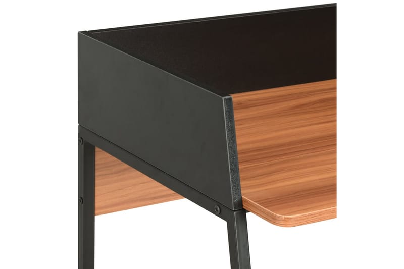Skrivebord svart og brun 90x60x88 cm - Svart - Skrivebord - Databord & PC bord