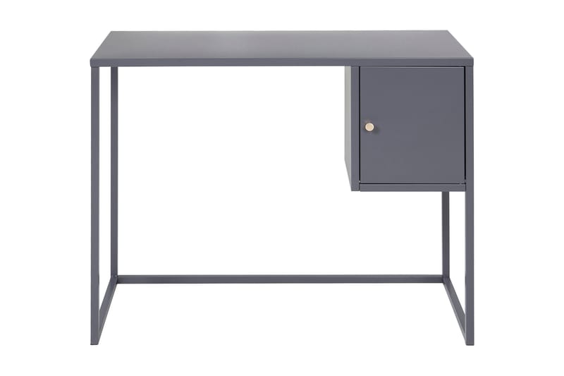 Skrivebord Tamarie 95 cm med Oppbevaring Skap - Lysegrå - Skrivebord - Databord & PC bord