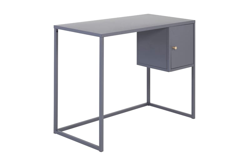 Skrivebord Tamarie 95 cm med Oppbevaring Skap - Lysegrå - Skrivebord - Databord & PC bord