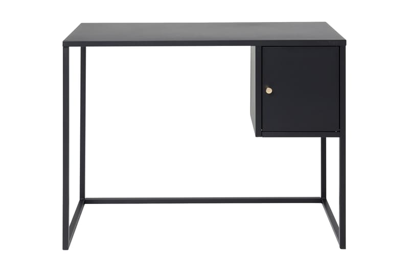 Skrivebord Tamarie 95 cm med Oppbevaring Skap - Svart - Skrivebord - Databord & PC bord