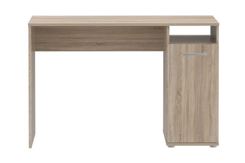 Skrivebord Trerank 110 cm med Oppbevaring Skap + Hylle - Brun - Skrivebord - Databord & PC bord
