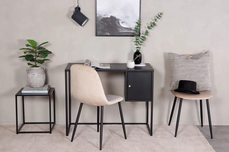 Skrivebord Venture Home Bakal Svart 95 x 45 - svart - Møbler - Bord - Kontorbord - Skrivebord