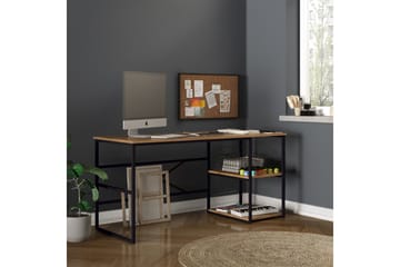 Skrivebord Vogue 160x75x160 cm med oppbevaring - Grønn - Møbler - Bord - Kontorbord - Skrivebord