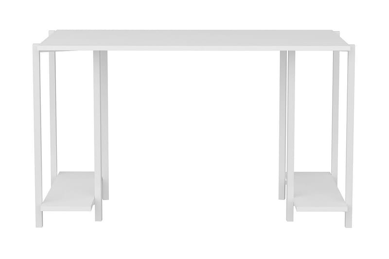Skrivebord Yepan 60x73,8x125,2 cm med oppbevaring - Hvit - Skrivebord - Databord & PC bord