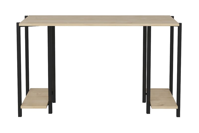 Skrivebord Yepan 60x73,8x125,2 cm med oppbevaring - Svart - Skrivebord - Databord & PC bord