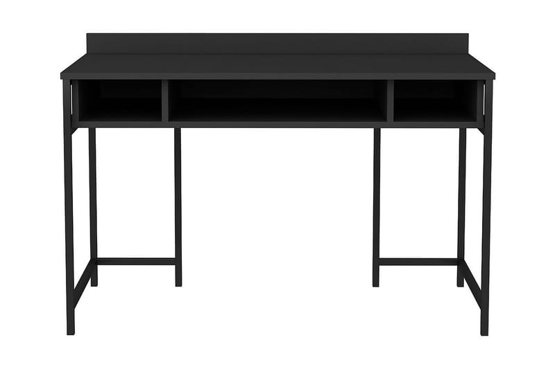 Skrivebord Yepan 60x74,8x120 cm med oppbevaring - Svart/Antrasitt - Skrivebord - Databord & PC bord