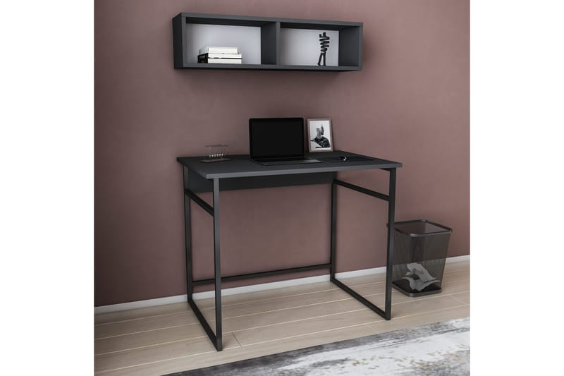Skrivebord Yepan 60x75x90 cm - Svart/Antrasitt - Skrivebord - Databord & PC bord